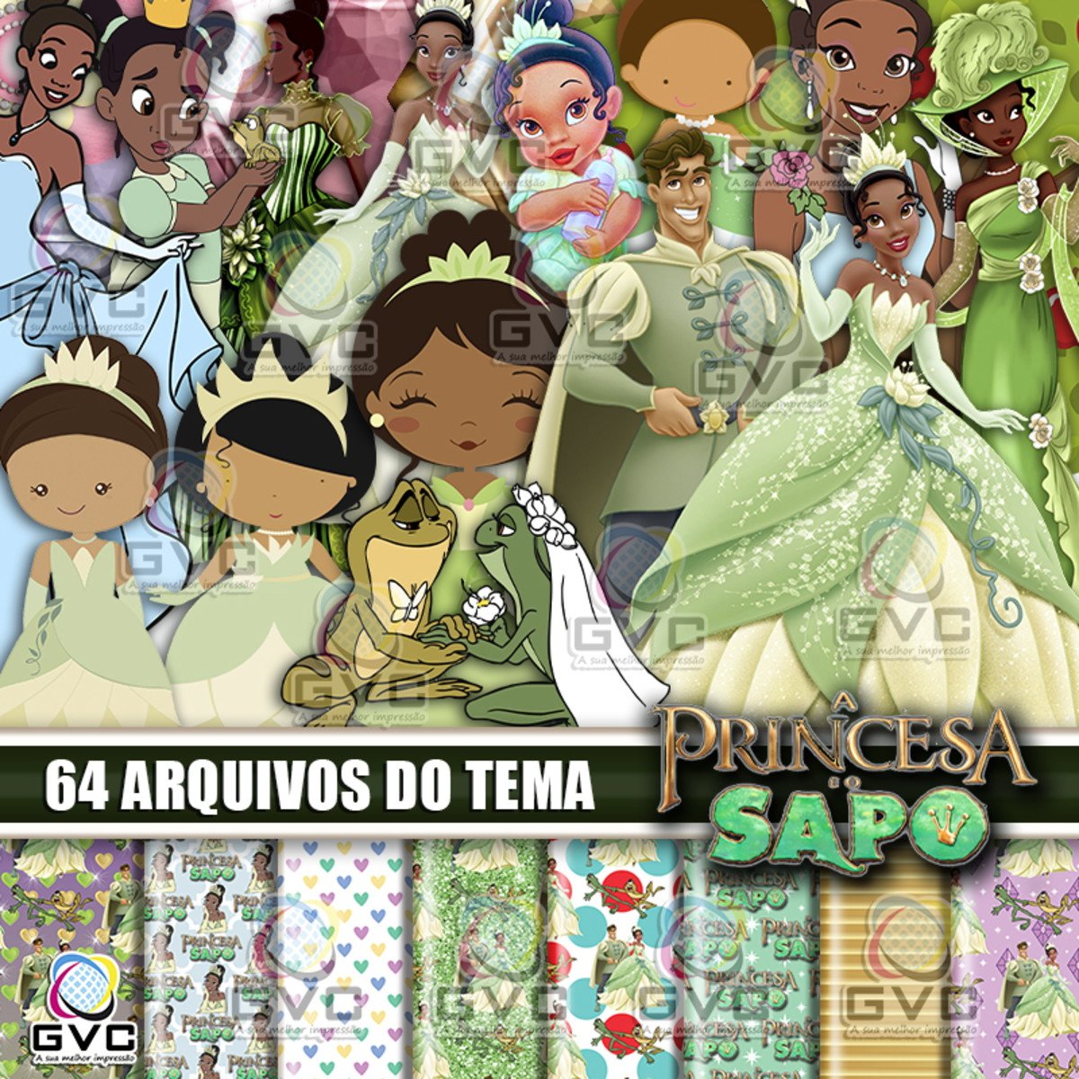 Kit Digital A Princesa e o Sapo - GVC Digital
