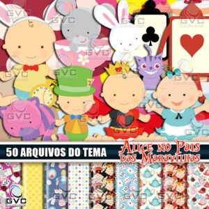 Kit Digital Alice No País das Maravilhas