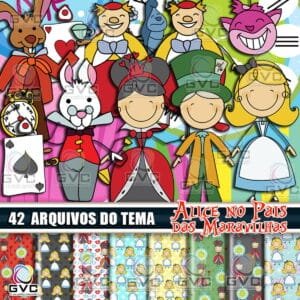 Kit Digital Alice No País das Maravilhas