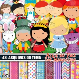 Kit Digital Alice No País das Maravilhas