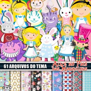 Kit Digital Alice No País das Maravilhas