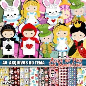 Kit Digital Alice No País das Maravilhas