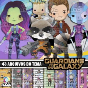 Kit Digital Guardiões das Galáxias Aquarela
