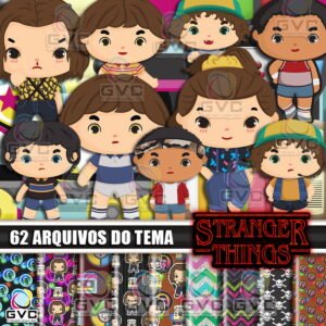 Kit Digital Stranger Things Cute