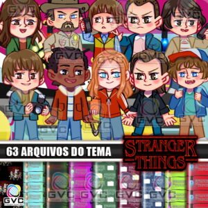 Kit Digital Stranger Things Cute