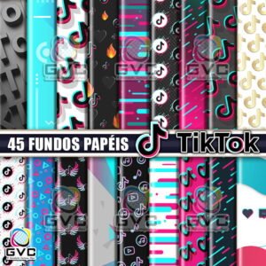 Kit Digital Tiktok Fundos Papéis