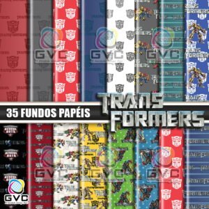 Kit Digital Transformers Fundos Papéis