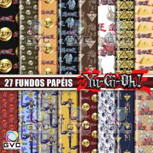 Kit Digital Yu Gi Oh Fundos Papéis