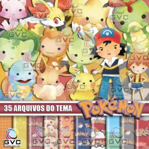 Kit Digital Pokémon Aquarela