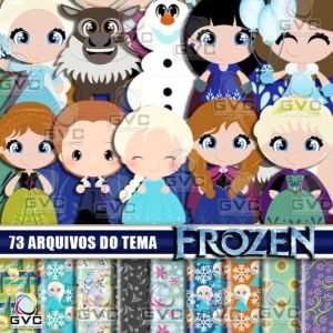 Kit Digital Frozen Cute