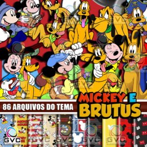 Kit Digital Mickey e Brutus