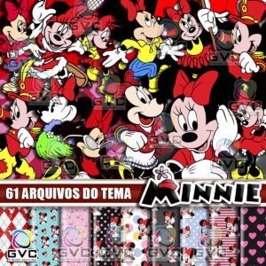 Kit Digital Minnie Vermelha