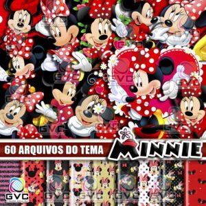 Kit Digital Minnie Vermelha