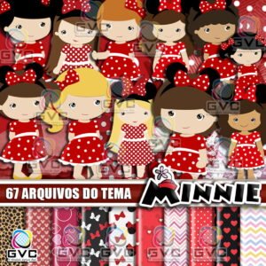 Kit Digital Minnie Vermelha