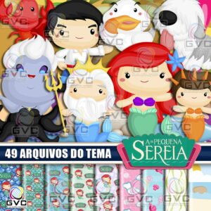 Kit Digital Pequena Sereia