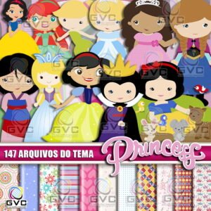 Kit Digital Princesas Cute
