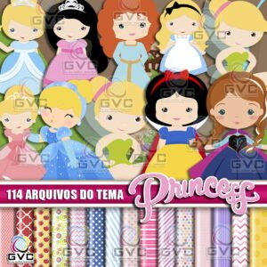 Kit Digital Princesas Cute