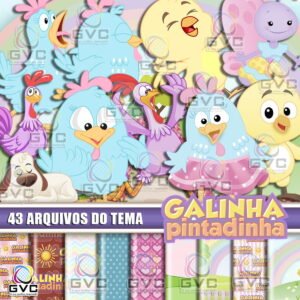 Kit Digital Galinha Pintadinha Candy