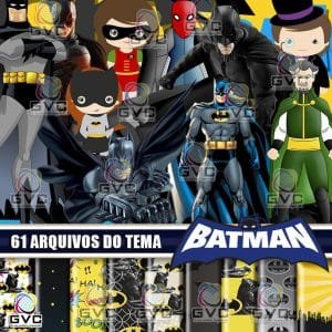 Kit Digital Batman Normal e Cute
