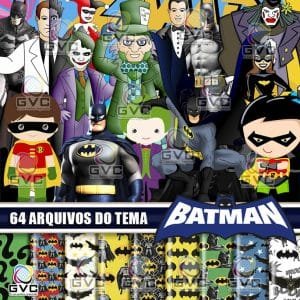 Kit Digital Batman Normal e Cute