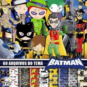 Kit Digital Batman Normal e Cute