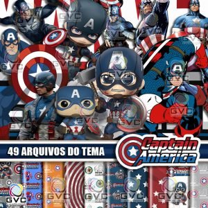 Kit Digital Capitão América