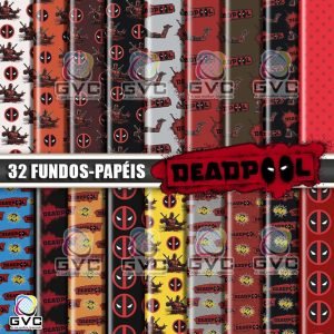 Kit Digital Deadpool Fundos Papéis
