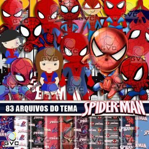 Kit Digital Homem Aranha Cute