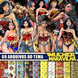 Kit Digital Mulher Maravilha