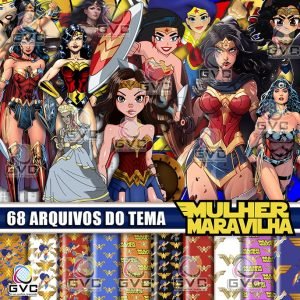 Kit Digital Mulher Maravilha