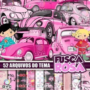 Kit Digital Fusca Rosa