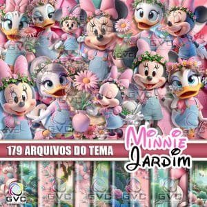 Kit Digital Minnie Jardim