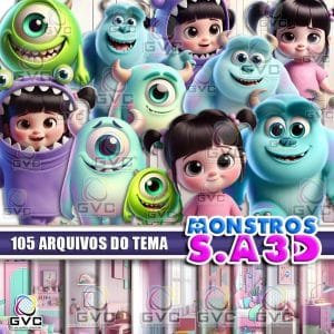 Kit Digital Monstros S.a 3d