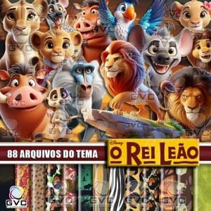 Kit Digital Rei Leão 3d